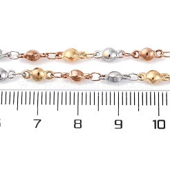Collane a catena con maglie a sfera in acciaio inossidabile 304 monocolore&nbsp;NJEW-Q013-06