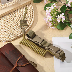 Cordón táctico de nailon con resorte para exteriores&nbsp;AJEW-WH0752-319A