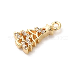 Breloques en laiton avec zircone cubique de micro pave&nbsp;KK-P278-07G