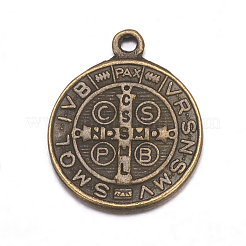 Pendente in lega stile tibetano&nbsp;LS-TIBEB-A9489-AB-FF