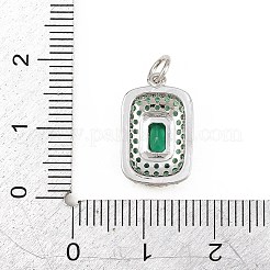 Pendentifs en laiton zircone cubique&nbsp;CU-CBAAB9C-02P-04