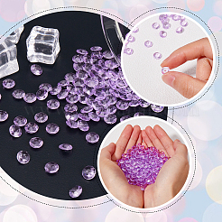 1000 Stück Acryl-Strass-Cabochons mit spitzer Rückseite&nbsp;GACR-SP0001-01C