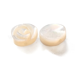 Natürlichen weißen Muschelperlen&nbsp;BSHE-Z008-04