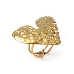 Anelli aperti con polsino in acciaio inossidabile 304 per donna&nbsp;RJEW-F212-04G