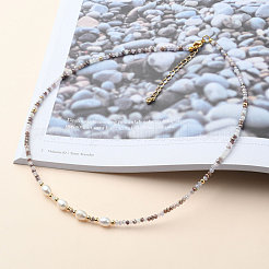 Collares de cuentas y conjuntos de collares con colgante&nbsp;NJEW-JN03076-01