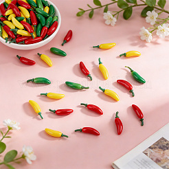 72 pezzo di miniatura di peperoncino in schiuma di 3 colori&nbsp;DJEW-PH0001-94