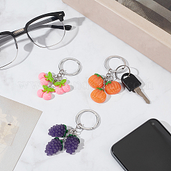 3 porte-clés en plastique de 3 styles&nbsp;KEYC-GF0001-25