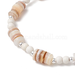 2 bracciale elastico con perline sintetiche turchesi&nbsp;BJEW-JB11911