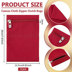 Bolsas de tela de lona con cremallera&nbsp;ABAG-WH0077-09B-03