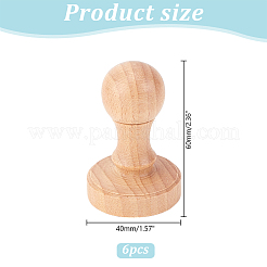Timbres en bois&nbsp;DIY-WH0678-99C