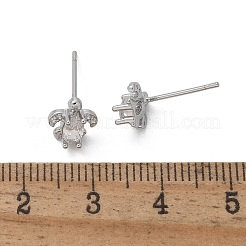 Boucles d'oreilles à tige en laiton&nbsp;EJEW-Q014-15P