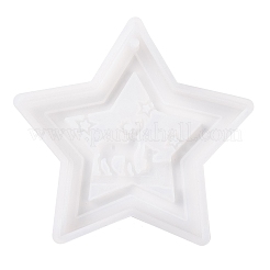 Moule en silicone pour décoration de pendentifs sur le thème de noël&nbsp;DIY-F151-01D