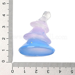 Statuette natalizie in resina per la decorazione del desktop dell'ufficio domestico&nbsp;DJEW-M017-01A-01