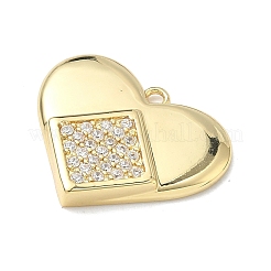 Pendentifs en laiton zircon cubique transparent&nbsp;KK-I476-14G