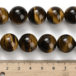 Natürlichen Tigerauge Perlen Stränge&nbsp;G-H329-C07-16mm