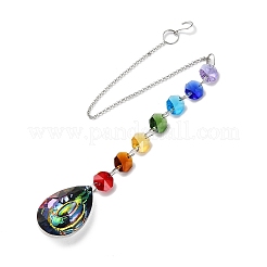 Décorations de pendentif en cristal de quartz&nbsp;HJEW-M007-05B-P