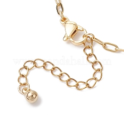 2.5 mm 304 Edelstahl Büroklammer Kette Halsketten&nbsp;NJEW-JN05502