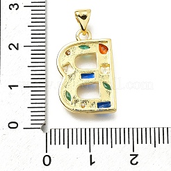 Pendentifs en laiton zircon cubique transparent&nbsp;KK-G521-01G-B-01