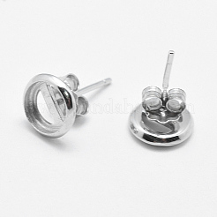 Accessoires de clous d'oreilles en 925 argent sterling&nbsp;STER-F032-04S