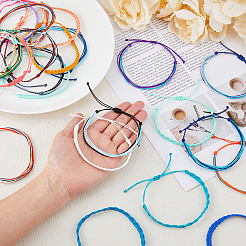 6 Set mit 6 geflochtenen Nylonkordel-Armbändern&nbsp;BJEW-FI0001-34