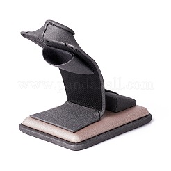 Trifoglio in legno con espositori per collane in pelle pu&nbsp;ODIS-F005-01A