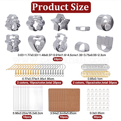 Finding-Set zur DIY-Herstellung von Weihnachtsohrringen&nbsp;DIY-WH0387-96