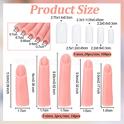 2 Beutel Silikon-Hand-Übungsmodell für Nägel&nbsp;MRMJ-OC0004-15