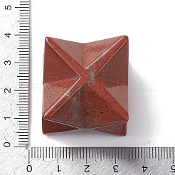 Natürliche rote Jaspis-Skulptur heilende Kristall-Merkaba-Sternverzierung&nbsp;G-C110-08D