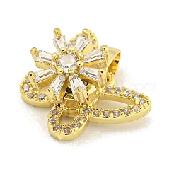 Breloques papillon plaquées en laiton&nbsp;KK-M291-03G