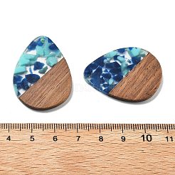 Pendenti in resina e noce&nbsp;FIND-R051-04A