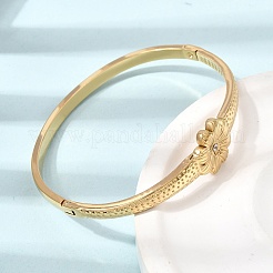 Bracciali rigidi da donna in acciaio inossidabile 304 con strass di cristallo e chiusura a cerniera.&nbsp;SA-CBA61B8-07G