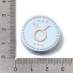 Zwölf zwölf Sternbilder lebensmittelechte umweltfreundliche Silikon-Focal-Perlen&nbsp;LS-PW-WG21629-39