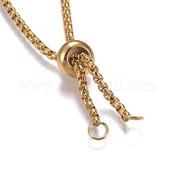 Verstellbare Schiebearmbänder aus Edelstahl 304&nbsp;X-BJEW-L653-002B-G