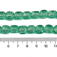 Handgefertigte Stränge aus Folien-Bunte Malereiperlen&nbsp;FOIL-K003-05H