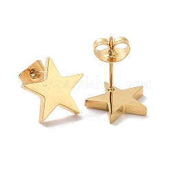 Boucles d'oreilles à tige en acier inoxydable 304 plaqué ionique (IP) pour femmes&nbsp;X-STAS-I693-01G