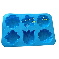 Stampi per sapone in silicone fai da te con fiori&nbsp;PW-WG44732-01