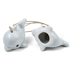 Pendentifs décoratifs en porcelaine faite à la main représentant de jolis dauphins&nbsp;PR-CBA0EE5-03A