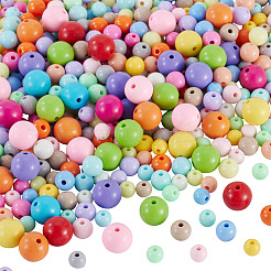 502pcs 3 Arten undurchsichtige Acrylperlen&nbsp;OACR-TA0004-34