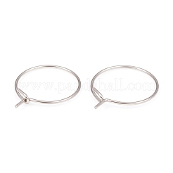 Boucles d'oreilles créoles en acier inoxydable chirurgical 316L&nbsp;STAS-G229-06P