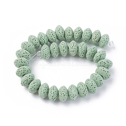 Brins de perles de pierre de lave naturelle&nbsp;G-F671-01B-06