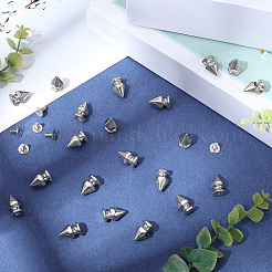 50 Stück Spikes aus Zinklegierung mit Schraubverschluss&nbsp;FIND-GF0008-53C
