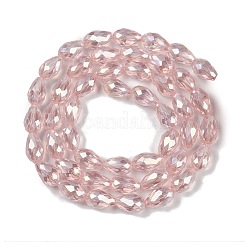 Transparentes perles de verre de galvanoplastie brins&nbsp;EGLA-N013-T10mm-B18