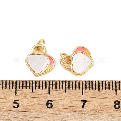 Breloques d'émail en laiton&nbsp;KK-H078-16G