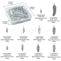 100 pièce 10 styles pendentifs en alliage de style tibétain et en plastique ccb&nbsp;TIBE-YW0001-36