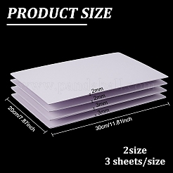 6 feuille 2 plaques de moulage en PVC expansé de style&nbsp;DIY-BC0006-68