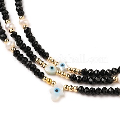 Ensembles de colliers de perles en coquille blanche naturelle&nbsp;NJEW-JN03147