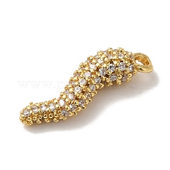 Pendentif en zircone cubique micro pavé de laiton placage en rack&nbsp;KK-A229-03B-G