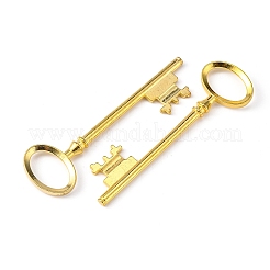 Pendentifs gros de style tibétain en alliage en forme de clés &nbsp;TIBEP-S105-G-RS
