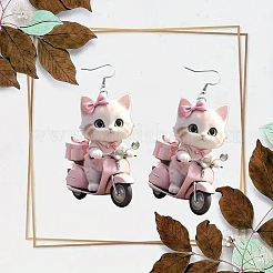 Boucles d'oreilles avec pdentif en acrylique&nbsp;FS-WG257D2-01