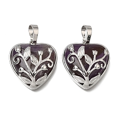 Pendentifs en pierres précieuses mixtes naturels et synthétiques&nbsp;GG-CBA7610-04P
